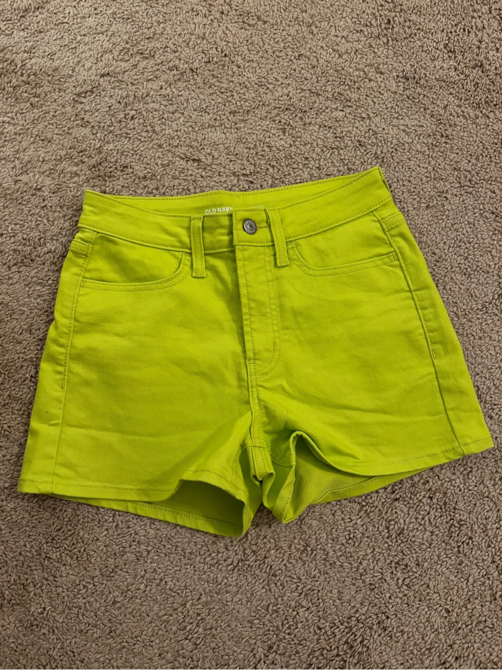 Old Navy High-Rise WOW Jeans in Bright Lime